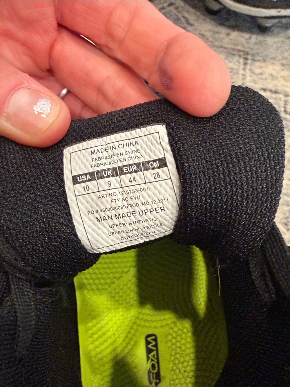Under Armour Men’s Black and White Football Cleats - Picture 3 of 3